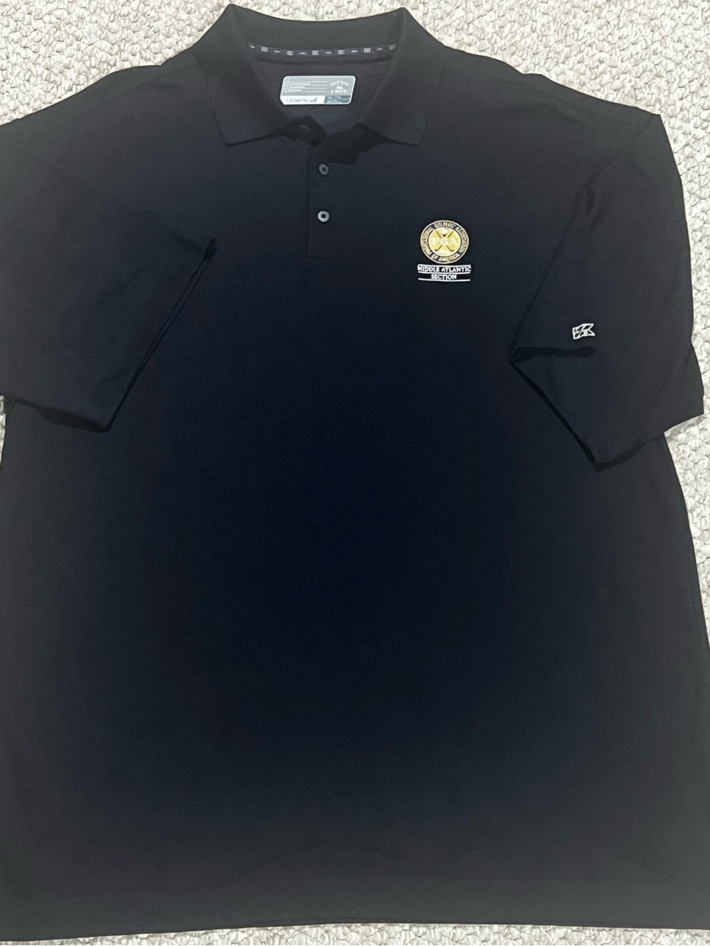 Men's Cutter & Buck Dry Tec Embroidered Golf Polo Shirt Size XXL Black